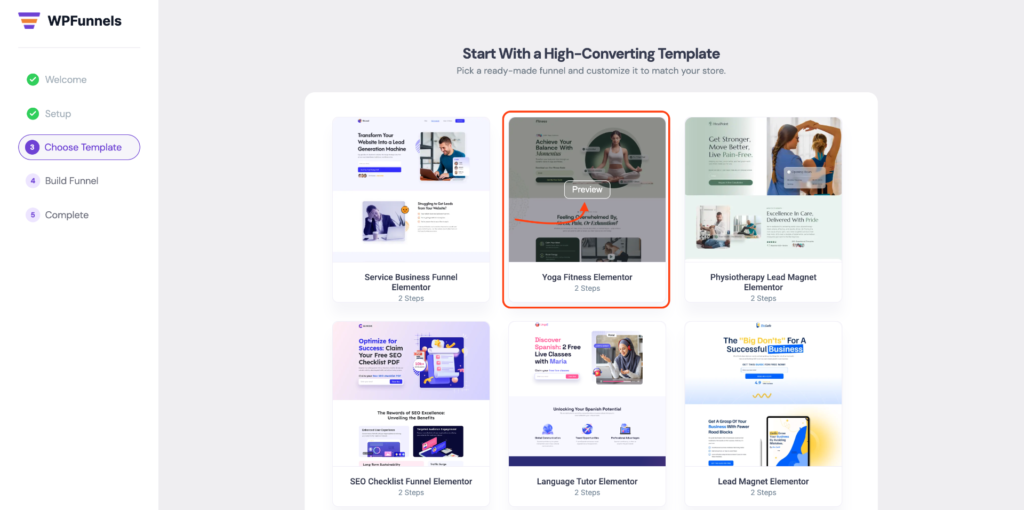 Choose any Templates