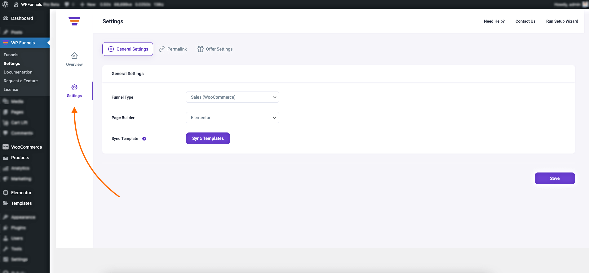 WPF Settings Tab