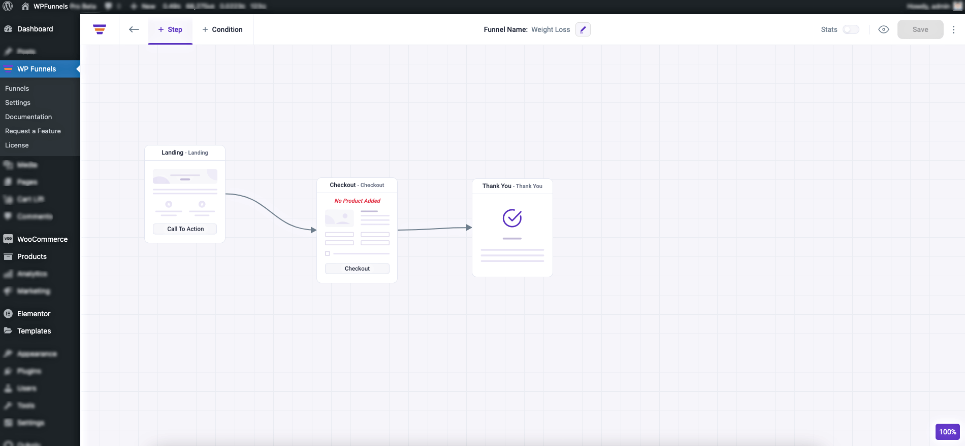WPFunnels Drag & Drop Editor