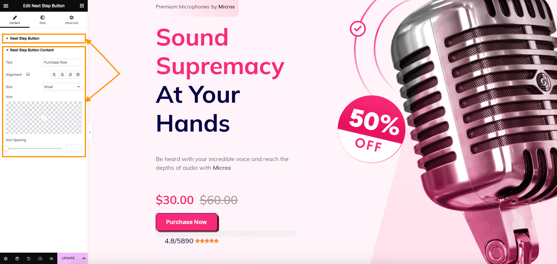 How To Design Your Funnel Landing or Custom Page - Elementor 5 WPFunnels Next Step Widget