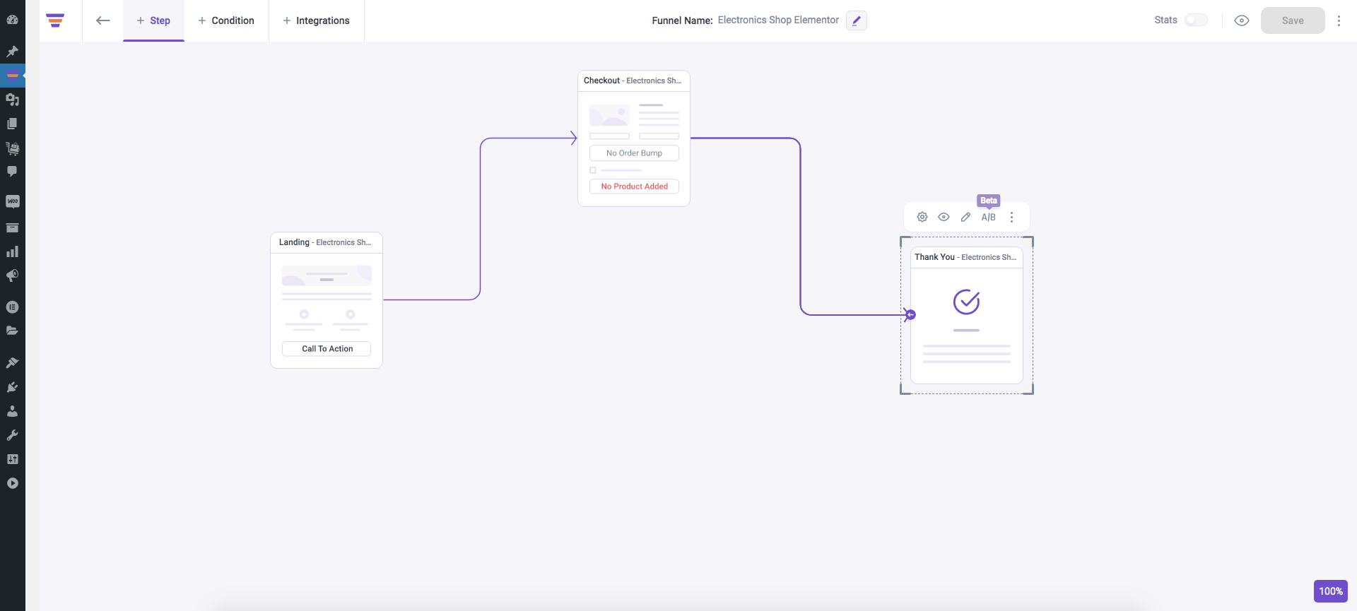 WPFunnels Template Canvas