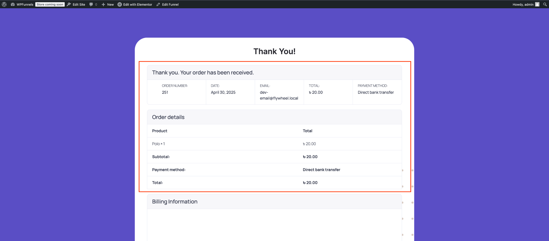 How To Design Your Funnel Thank You Page - Elementor 7 WPFunnels Thank You Page - Elementor