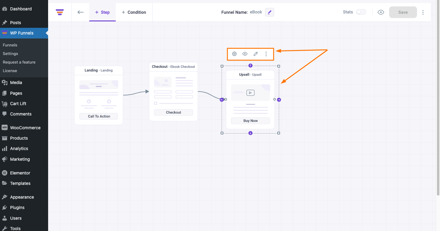 Select Upsell Step