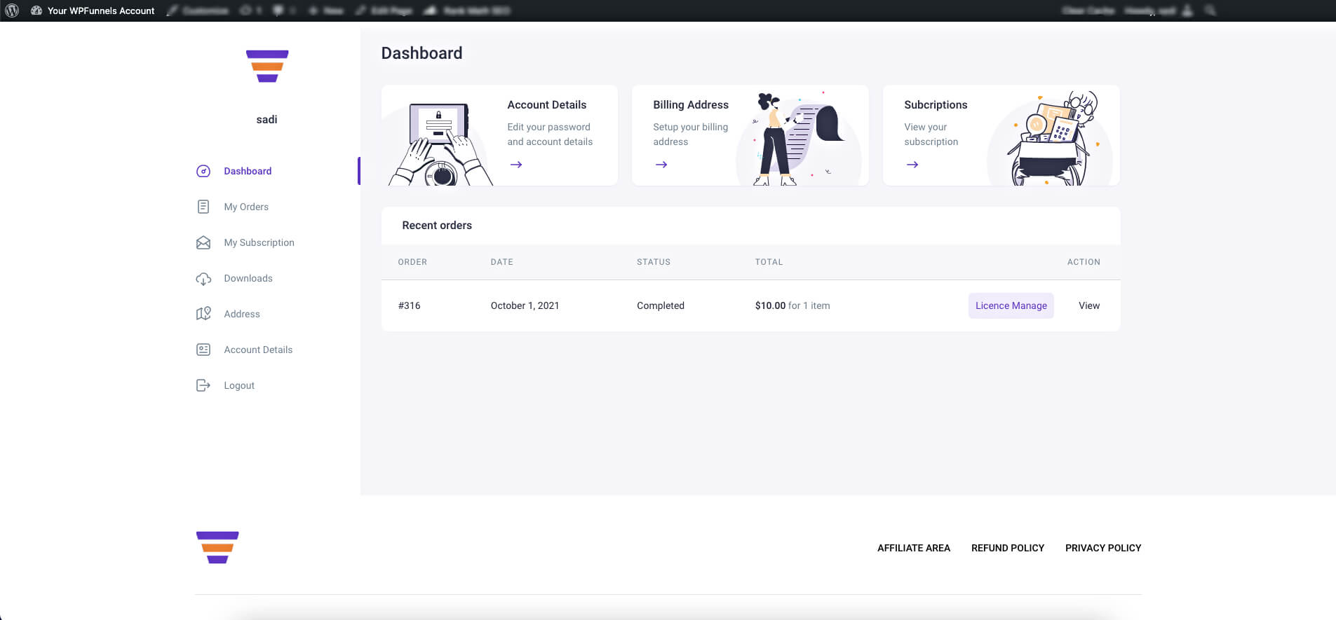 User Dashboard