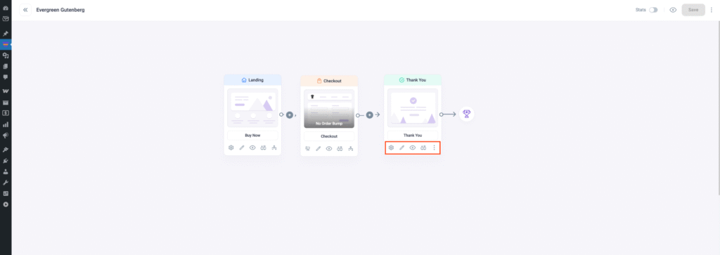 How To Design Your Funnel Thank You Page - Gutenberg 2 Funnel Canvas Dashboard