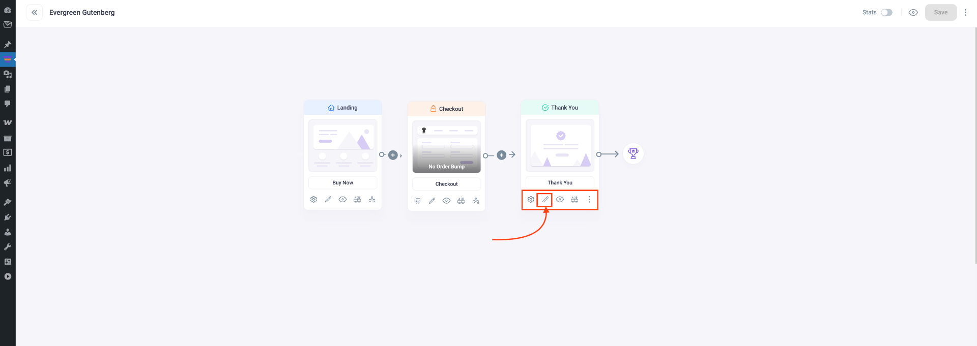 How To Design Your Funnel Thank You Page - Gutenberg 3 WPFunnels Thank you page step