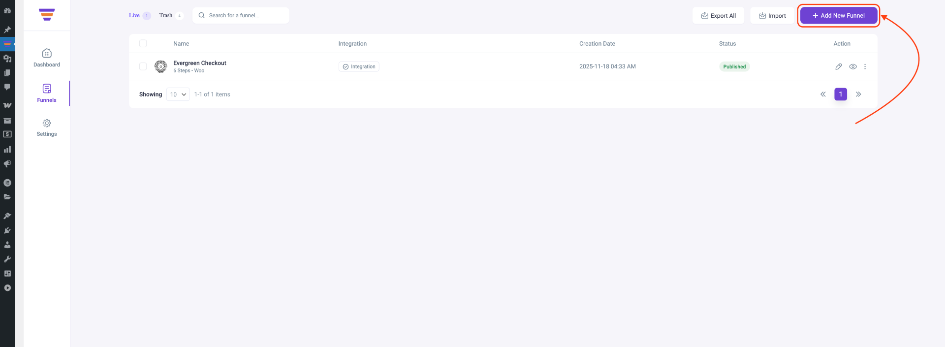 How To Import Gutenberg Templates For Funnel 2 Add New Funnel in WPFunnels