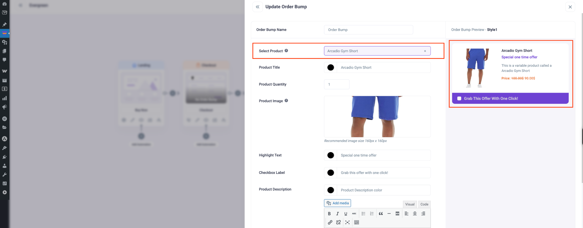 How To Replace Main Product With Offer Product 5 Add Order Bump
