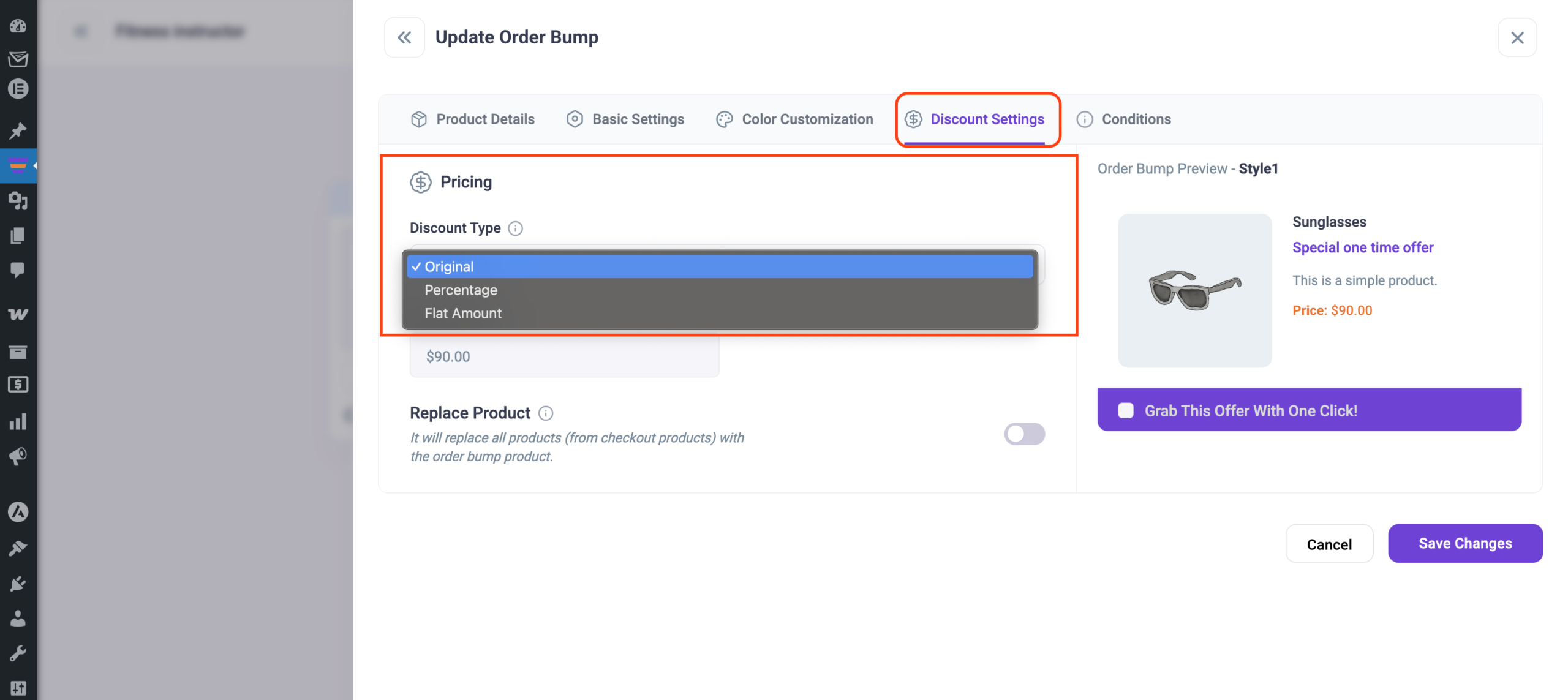 All Discount Types - Order Bump