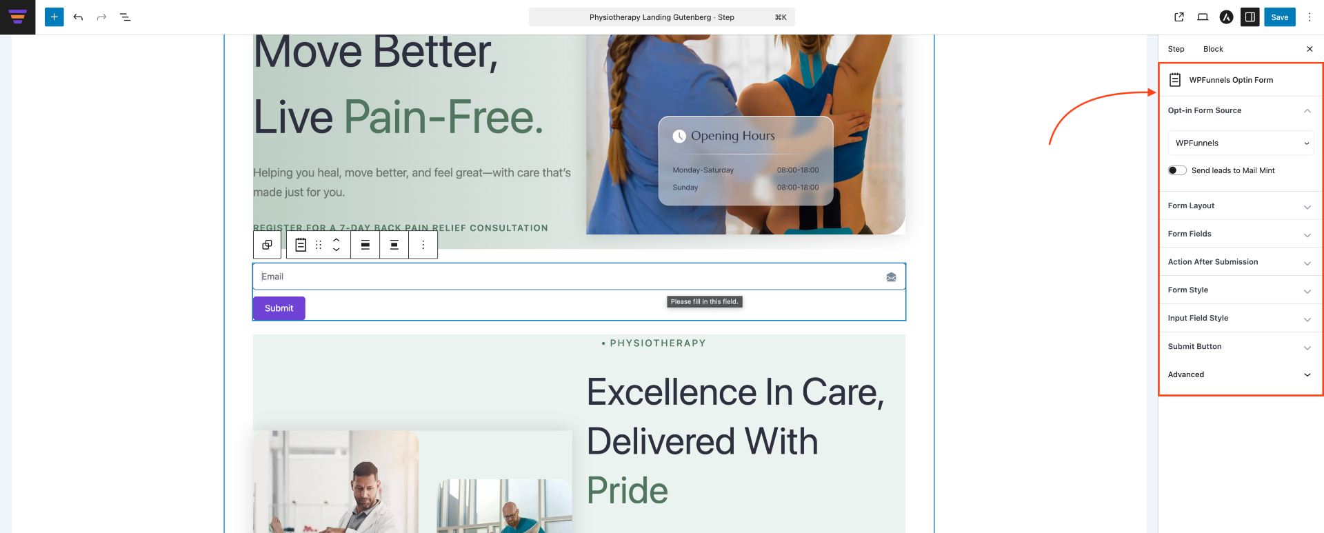 How To Use WPFunnels Optin Form - Gutenberg 4 All Settings Of Opt-in