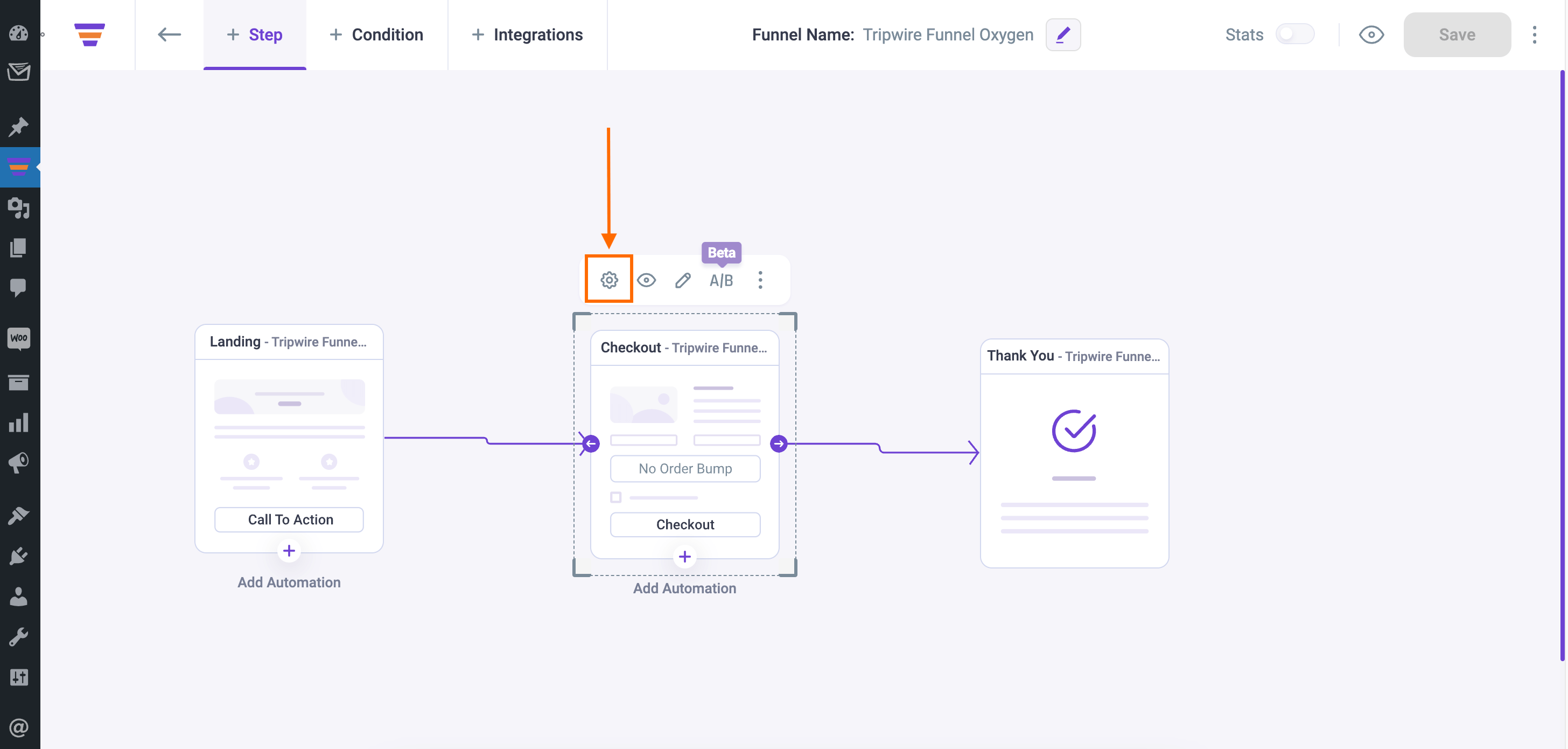 Checkout Step Settings