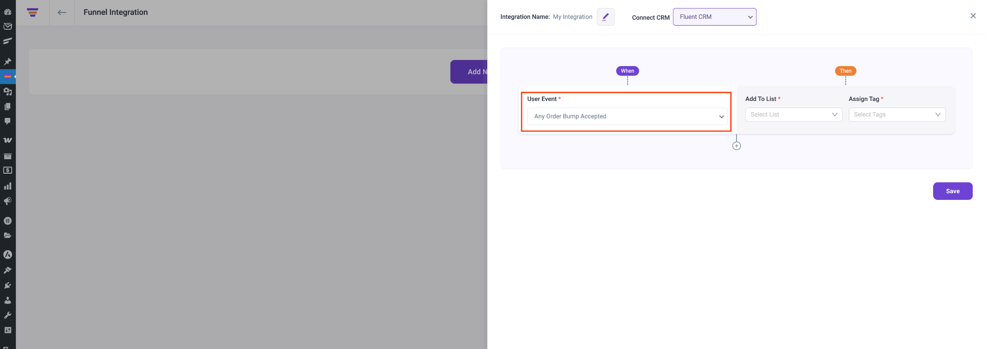 Choose Any User Event 