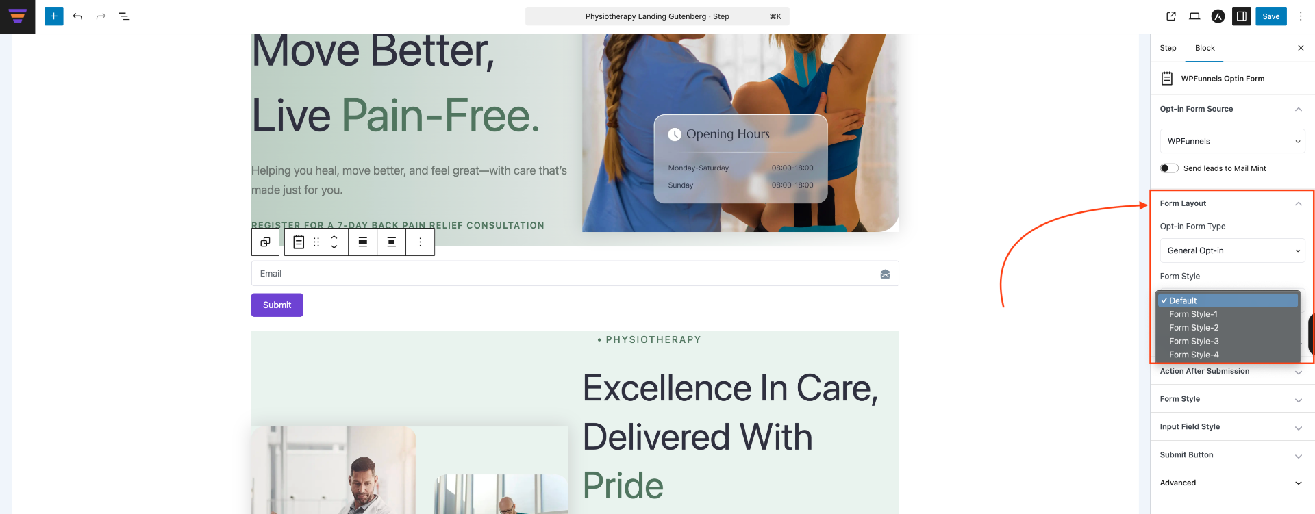 How To Use WPFunnels Optin Form - Gutenberg 5 Opt-in Form Layout - Gutenberg