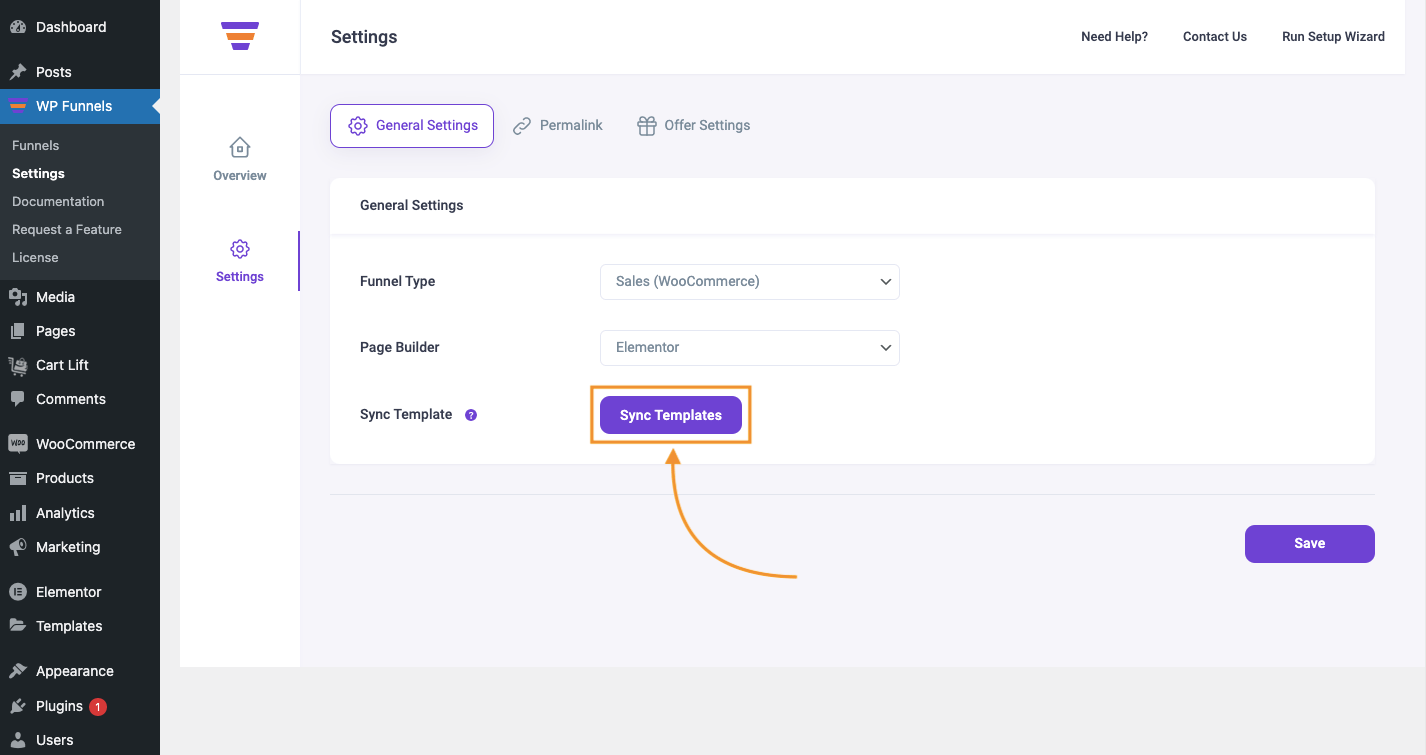 How To Import Premium Elementor Templates 3 Elementor Sync Templates button