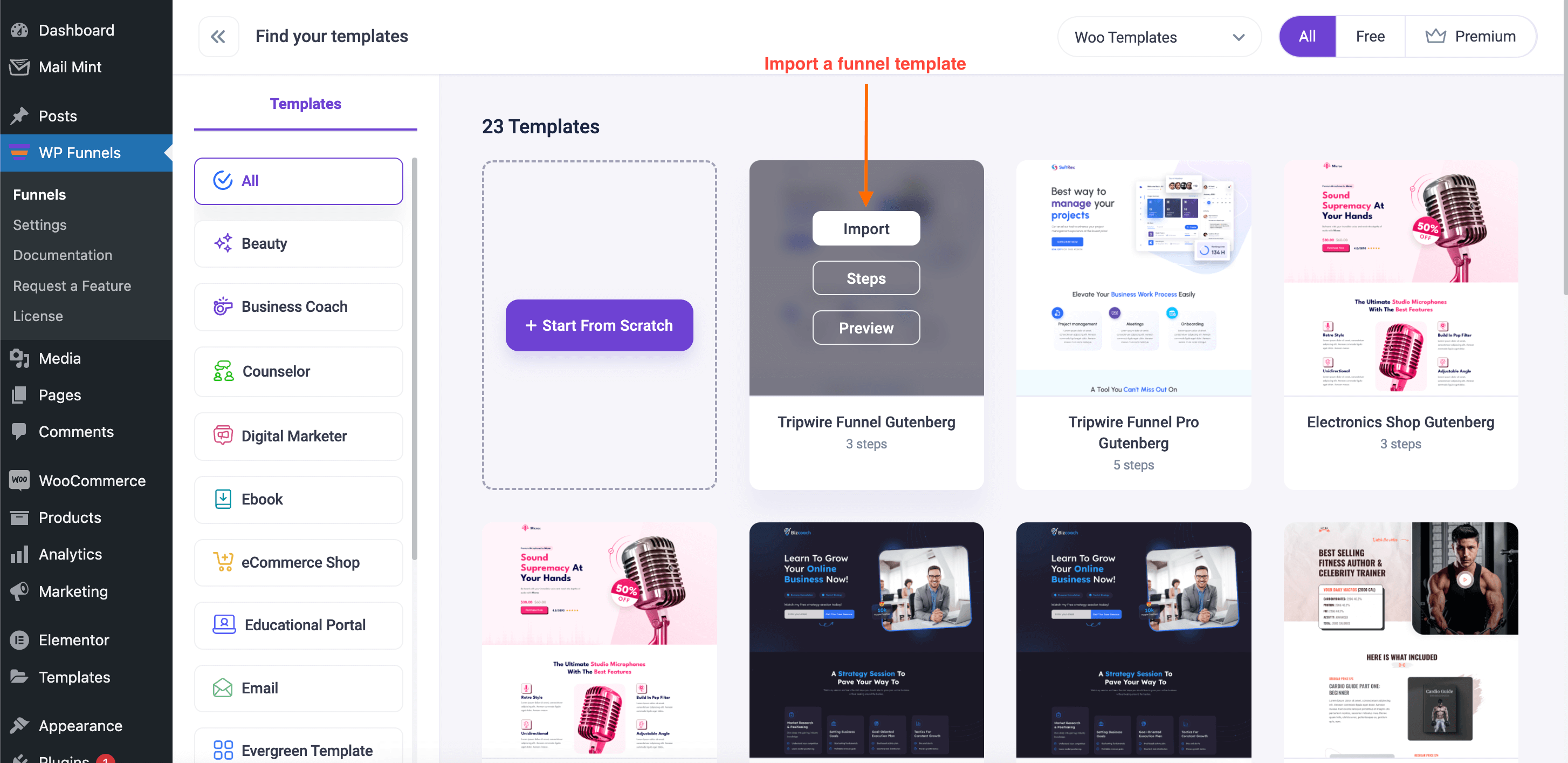 How To Import Gutenberg Templates For Funnel 5 Import Gutenberg template