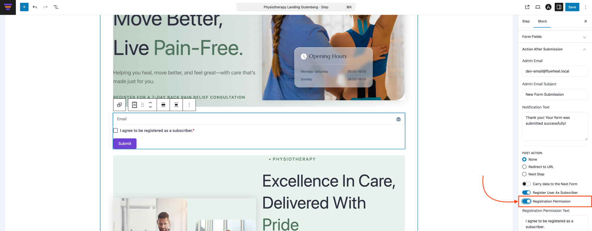 How To Use WPFunnels Optin Form - Gutenberg 9 Opt-in Form Regestration Permission - Gutenberg