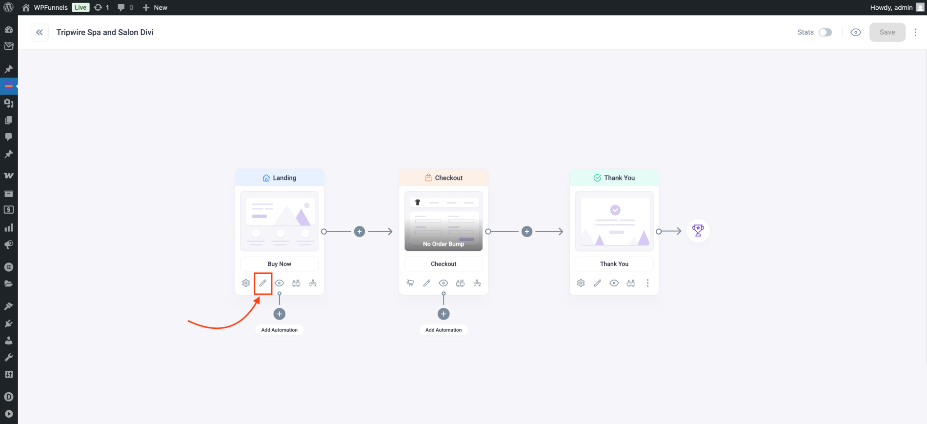 How To Design Your Funnel Landing Page - Divi Builder 3 Landing Step - edit
