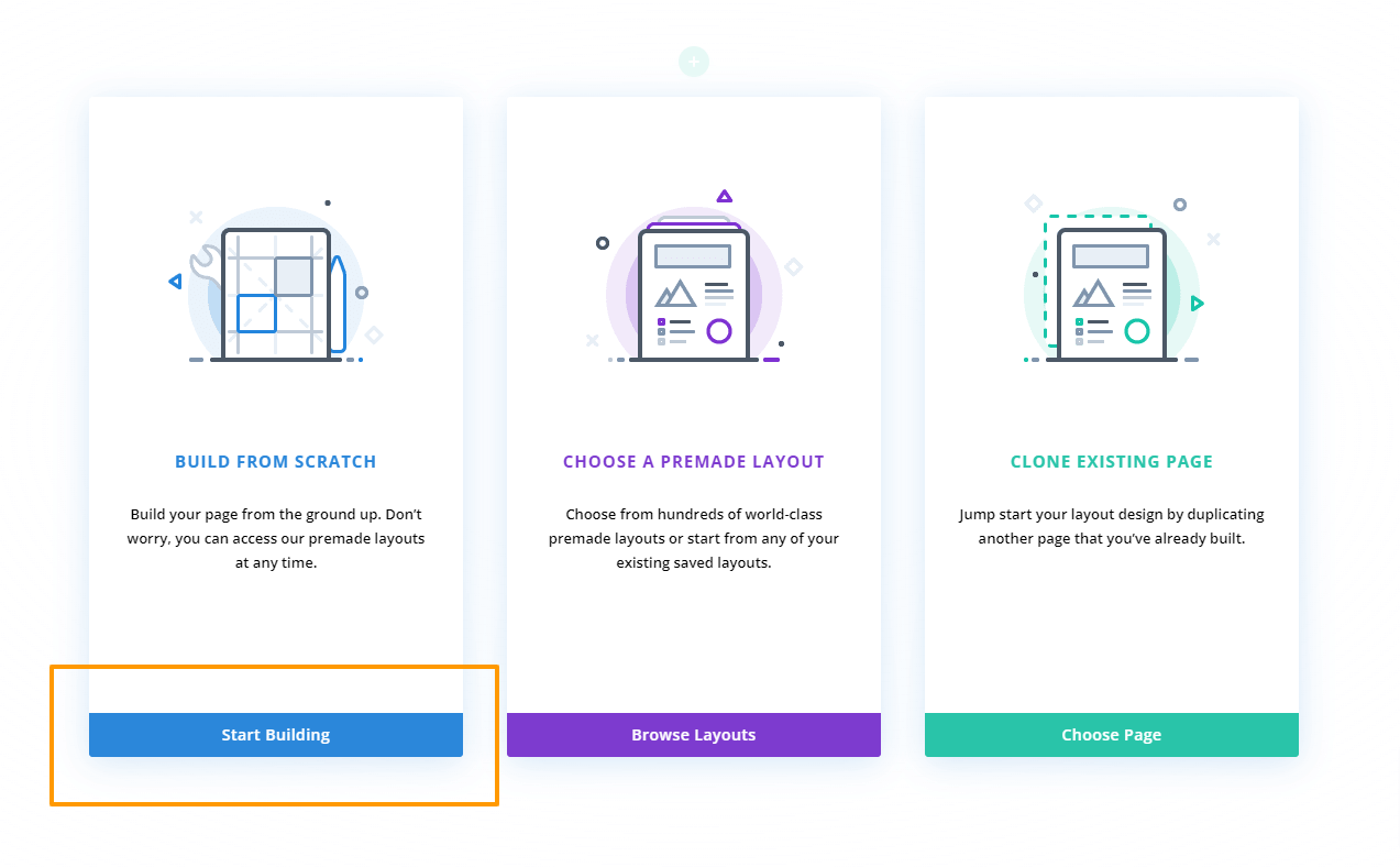 Divi Building Options