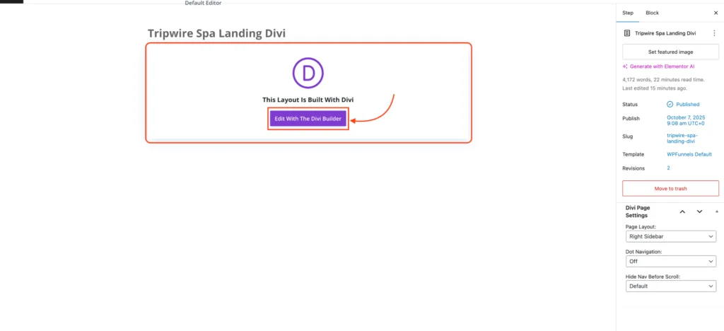 How To Design Your Funnel Landing Page - Divi Builder 5 Edit With Divi Builder