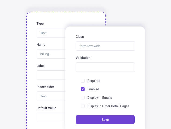 Custom Checkout Field Editor