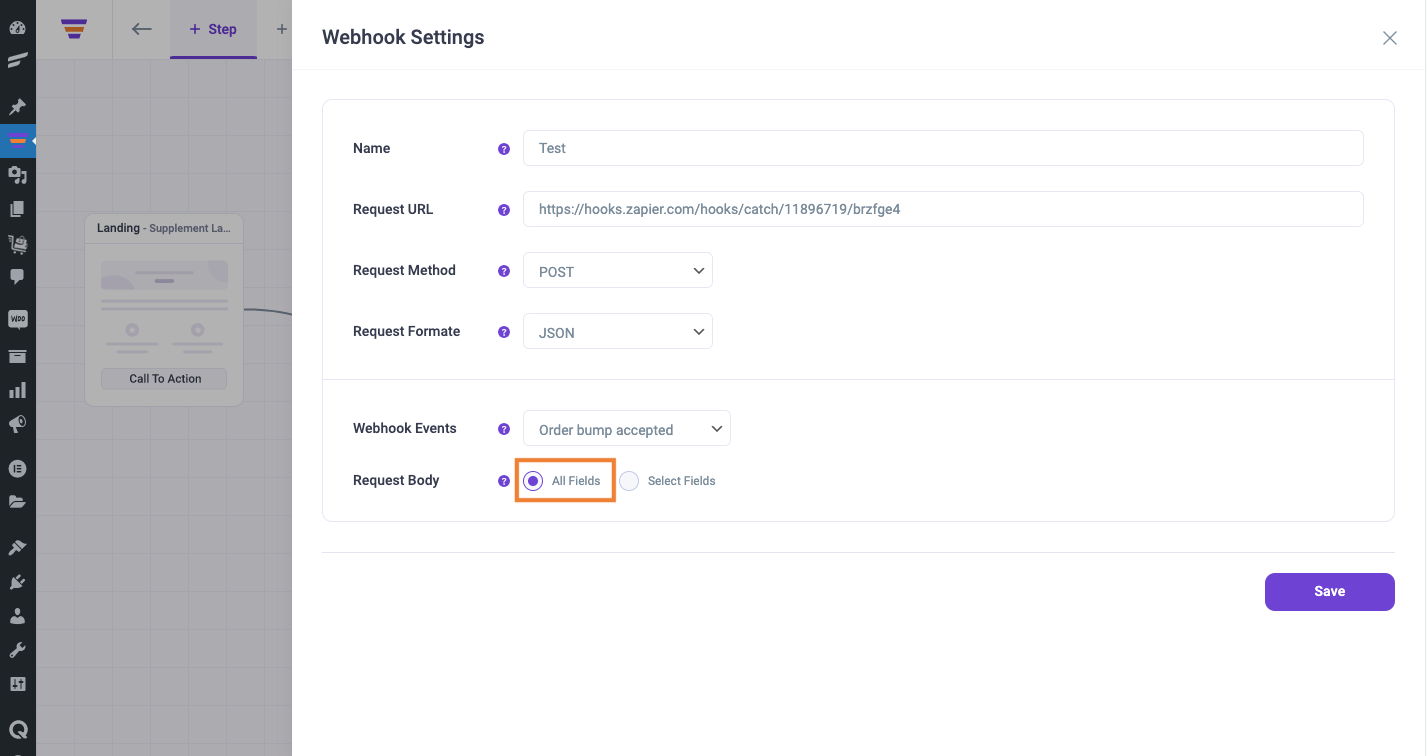 WPFunnels Webhook Setup