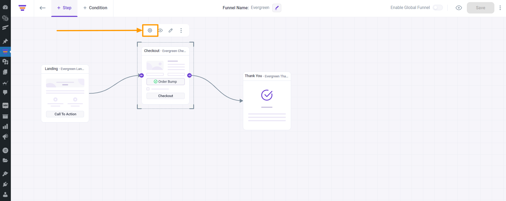 Checkout Step Settings Option