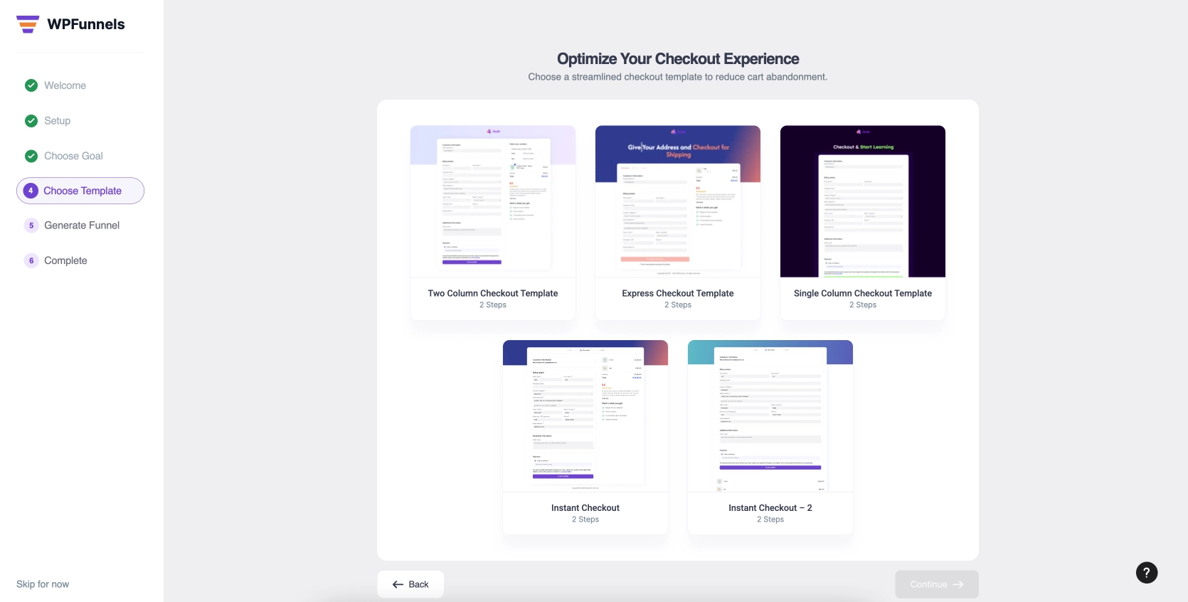 Choose A Suitable Checkout Template