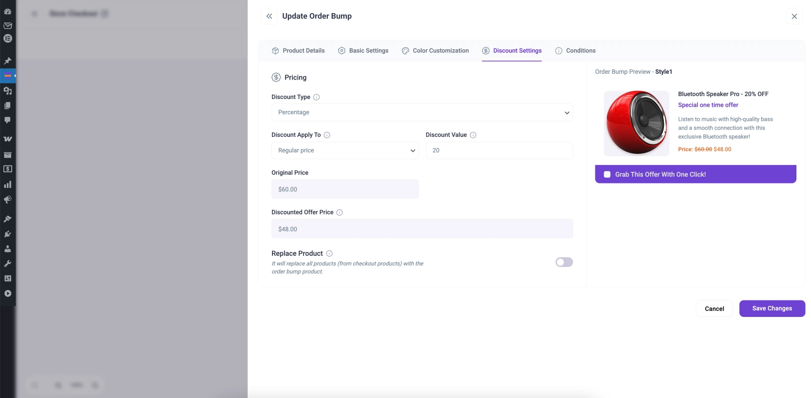 Offer A Discount If You Want In Order Bump