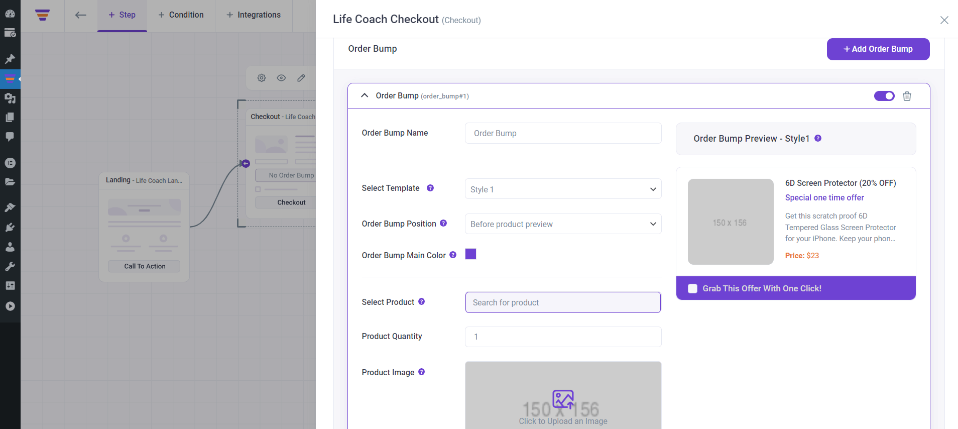 WPFunnels New Order Bump Settings Option