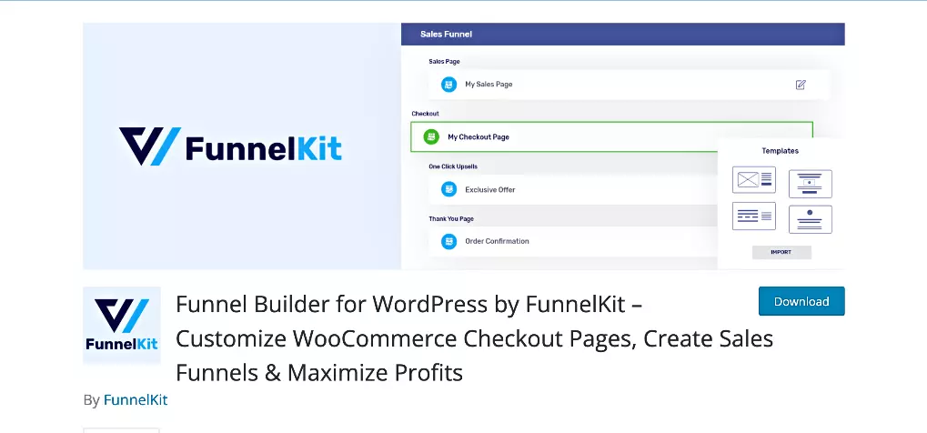 FunnelKit (formerly WooFunnels) - Funnels Builder WordPress