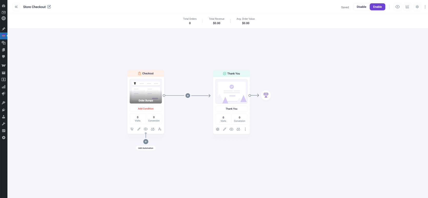 Create a storewide checkout flow