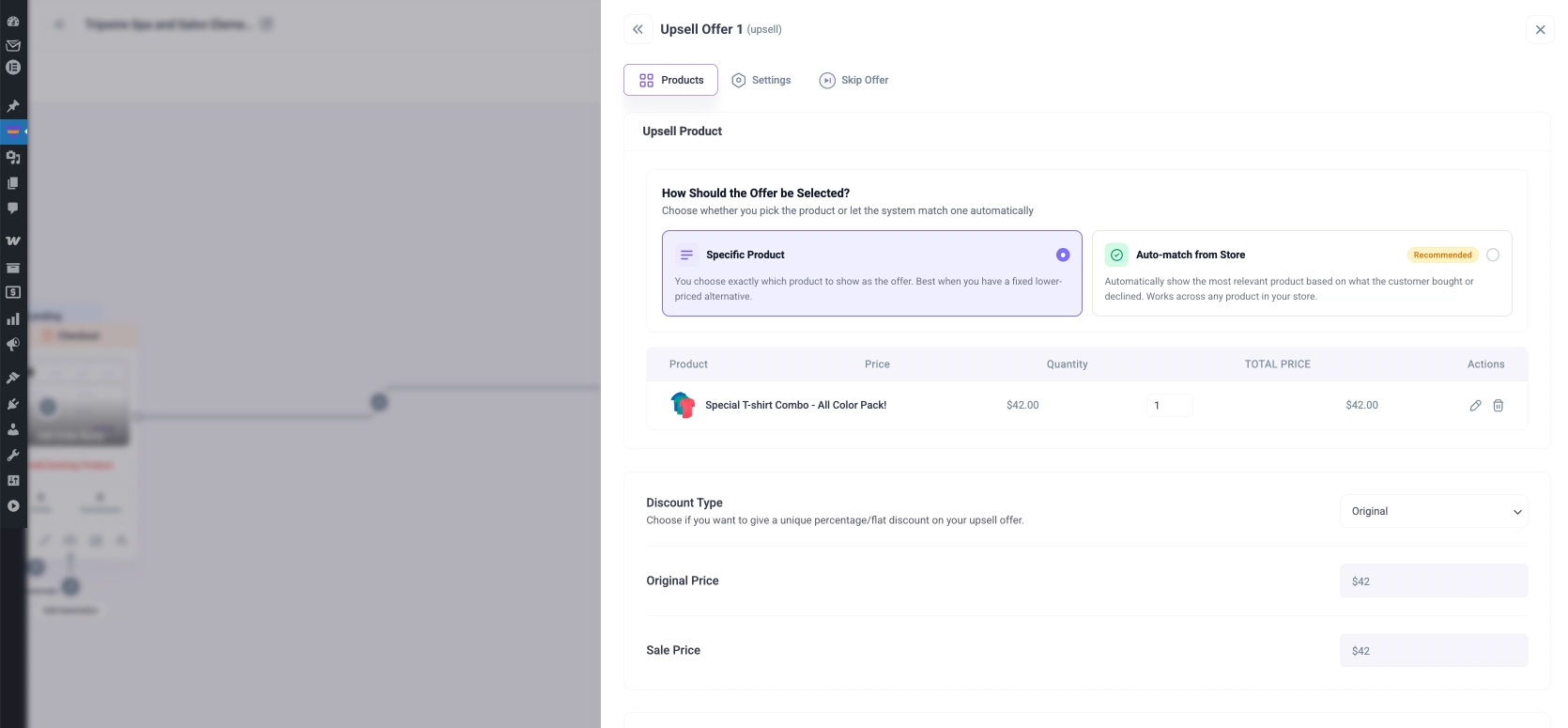 Product Added to Upsell
