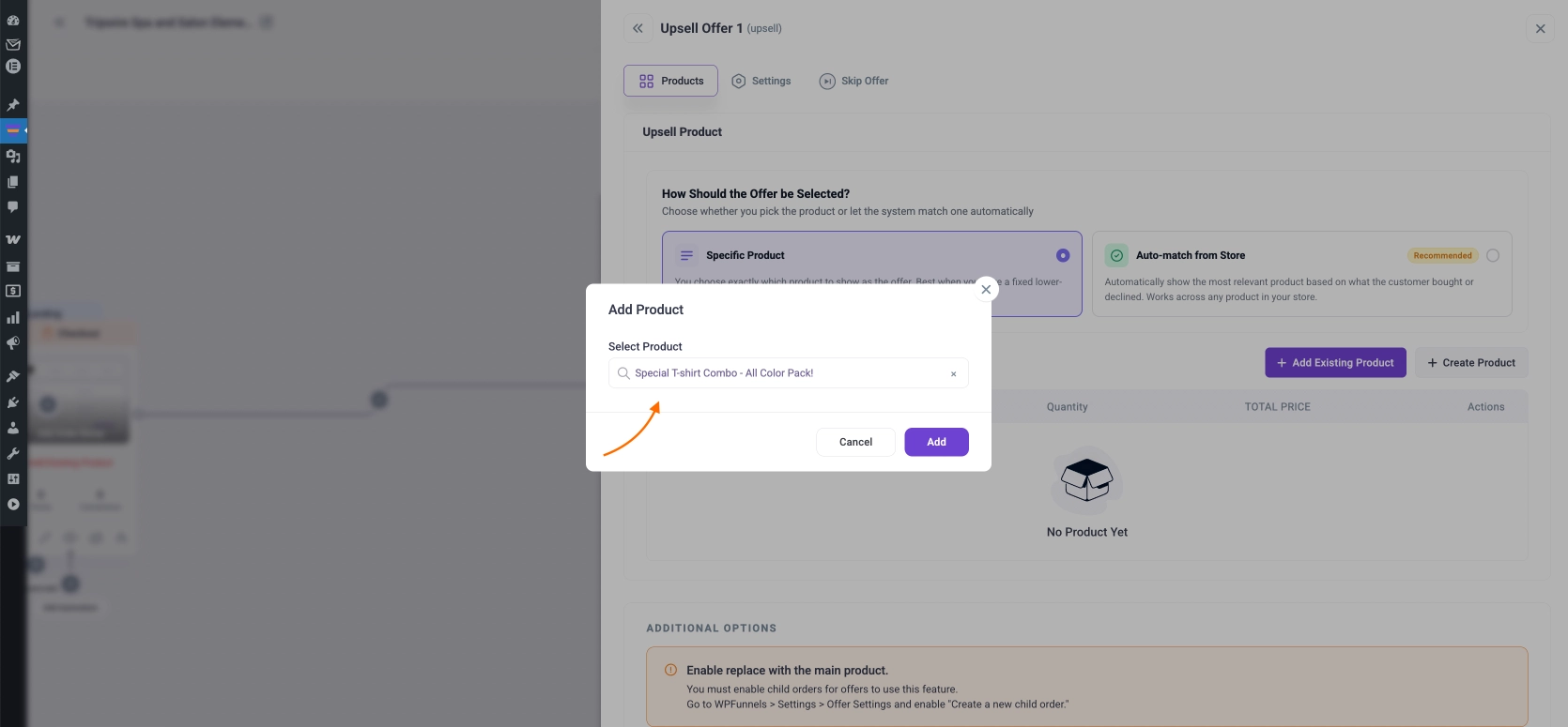 Search for the product bundle