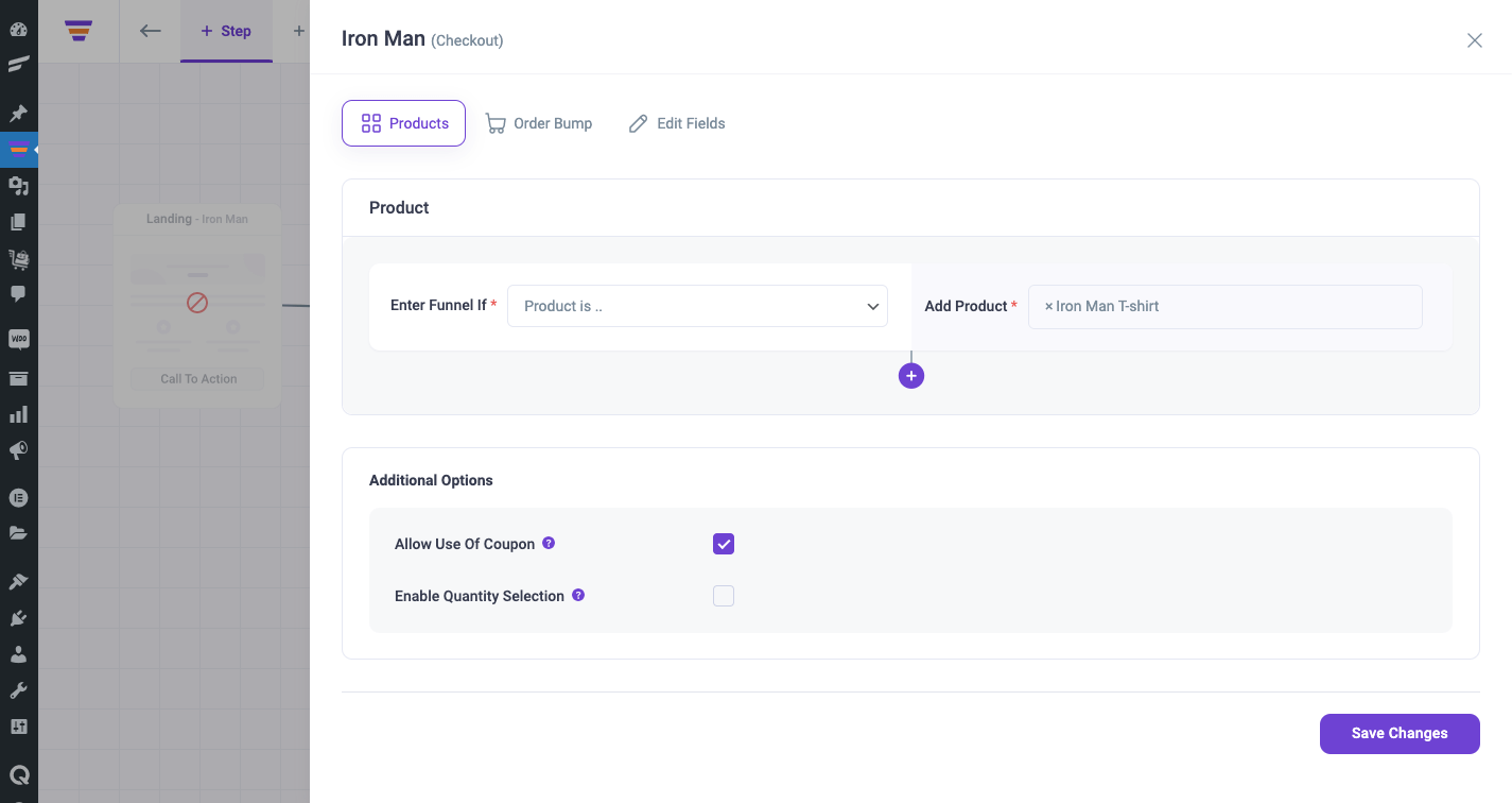 Setup condition for Global Funnel