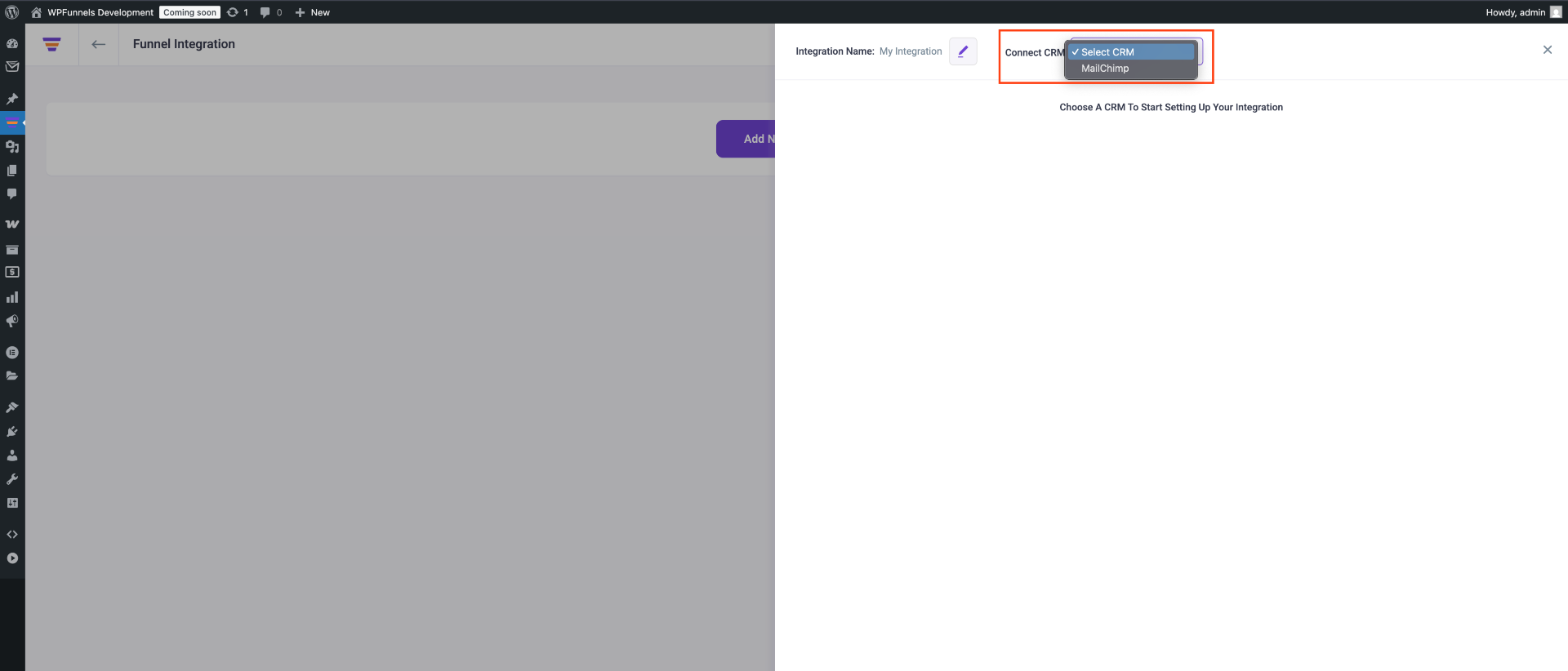 How To Integrate With MailChimp - WPFunnels 10 Enable Funnel Integration
