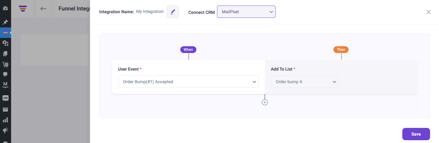 WPFunnels Integrations with MailPoet 