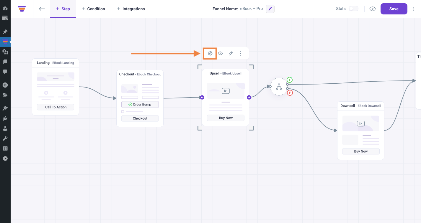 How To Add Exclusive Discount To LearnDash Courses In Your Funnel 3 Upsell step settings
