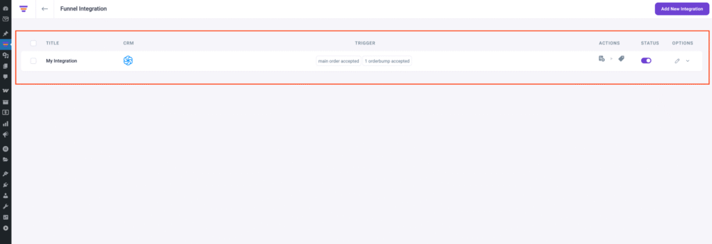 Funnel Integration Dashboard