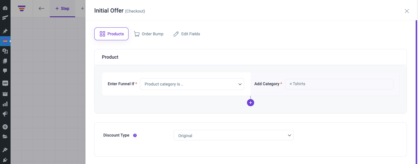 Initiate Global Funnel for Tshirt Category