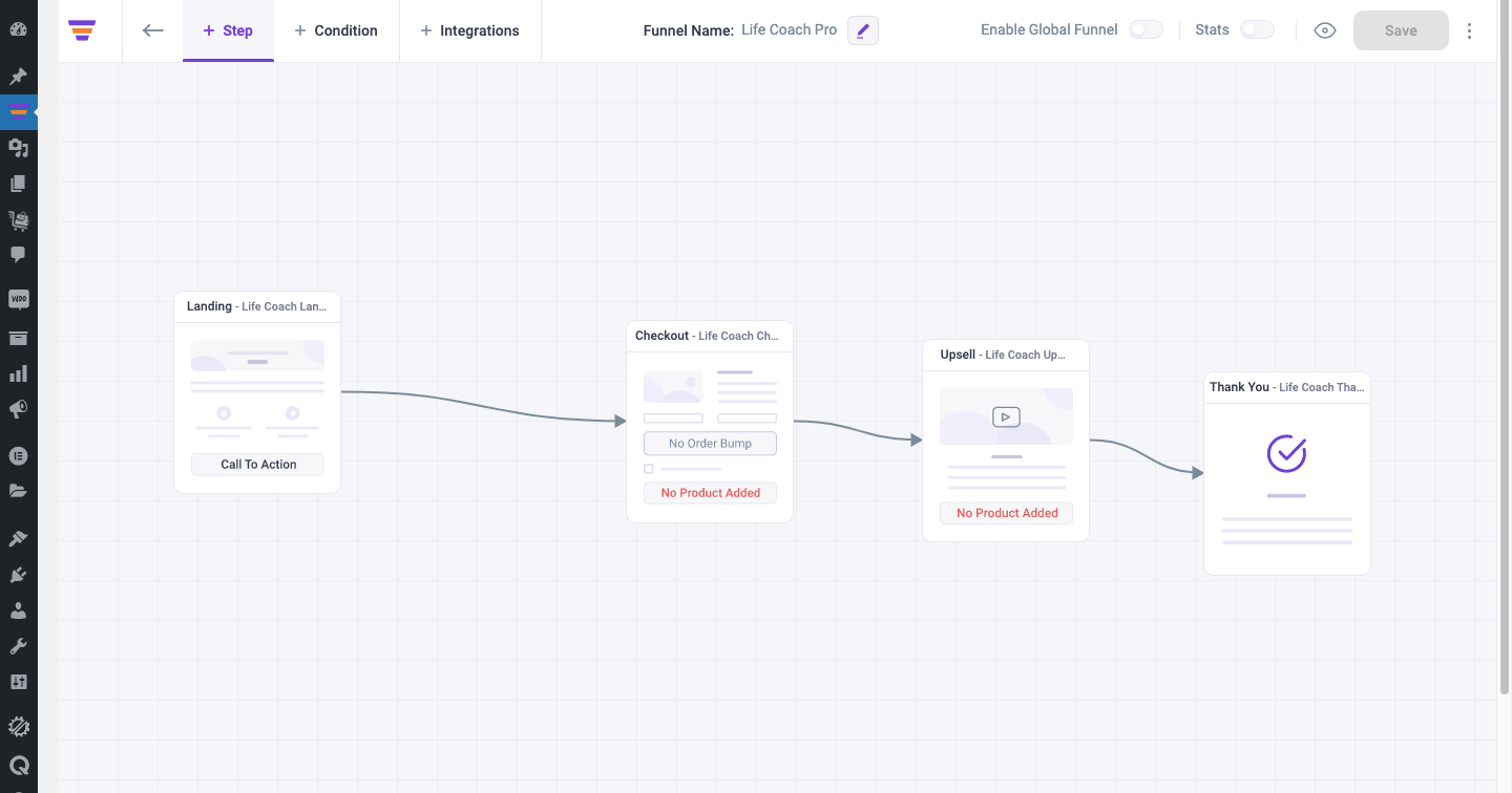 Edit a funnel in WPFunnels