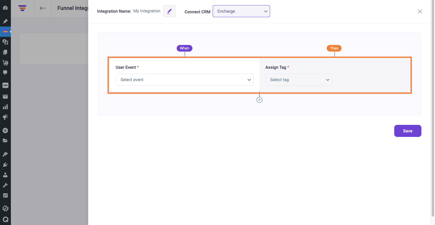 Setup User Event and configure tag