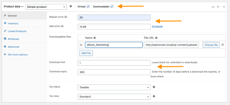 Create Simple WooCommerce Digital Product