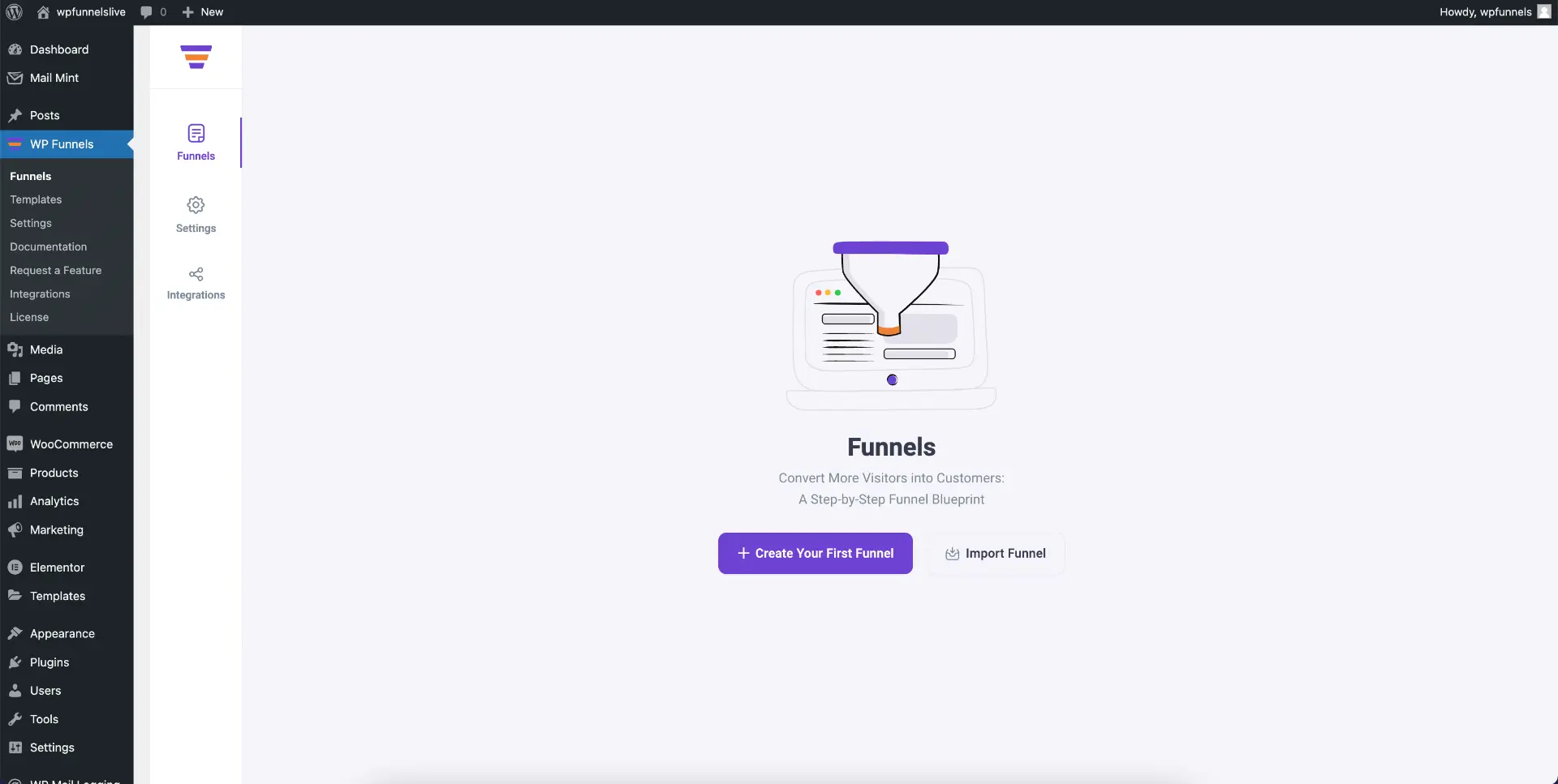 Create a 1st funnel