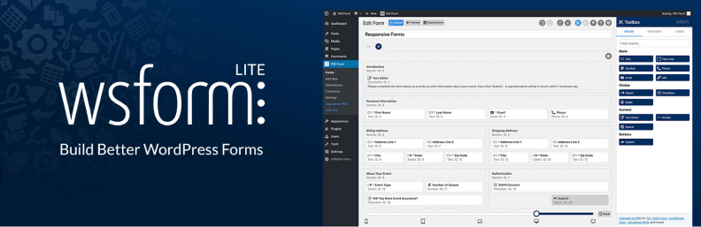 WSForms - Lightweight WordPress Form Builder