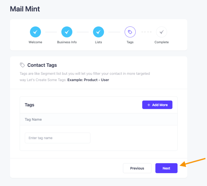 Set Tags to Your Contacts - Mail Mint