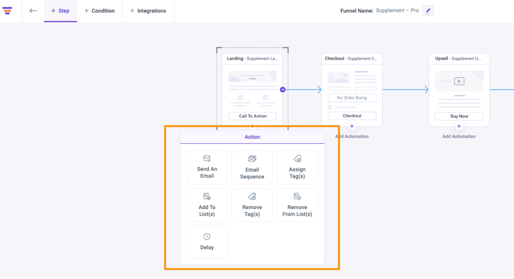 Actions for Marketing Automation