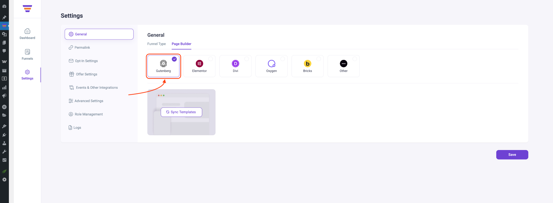 How To Use WPFunnels Shortcode In Thrive Architect 1 Select preferred page builder
