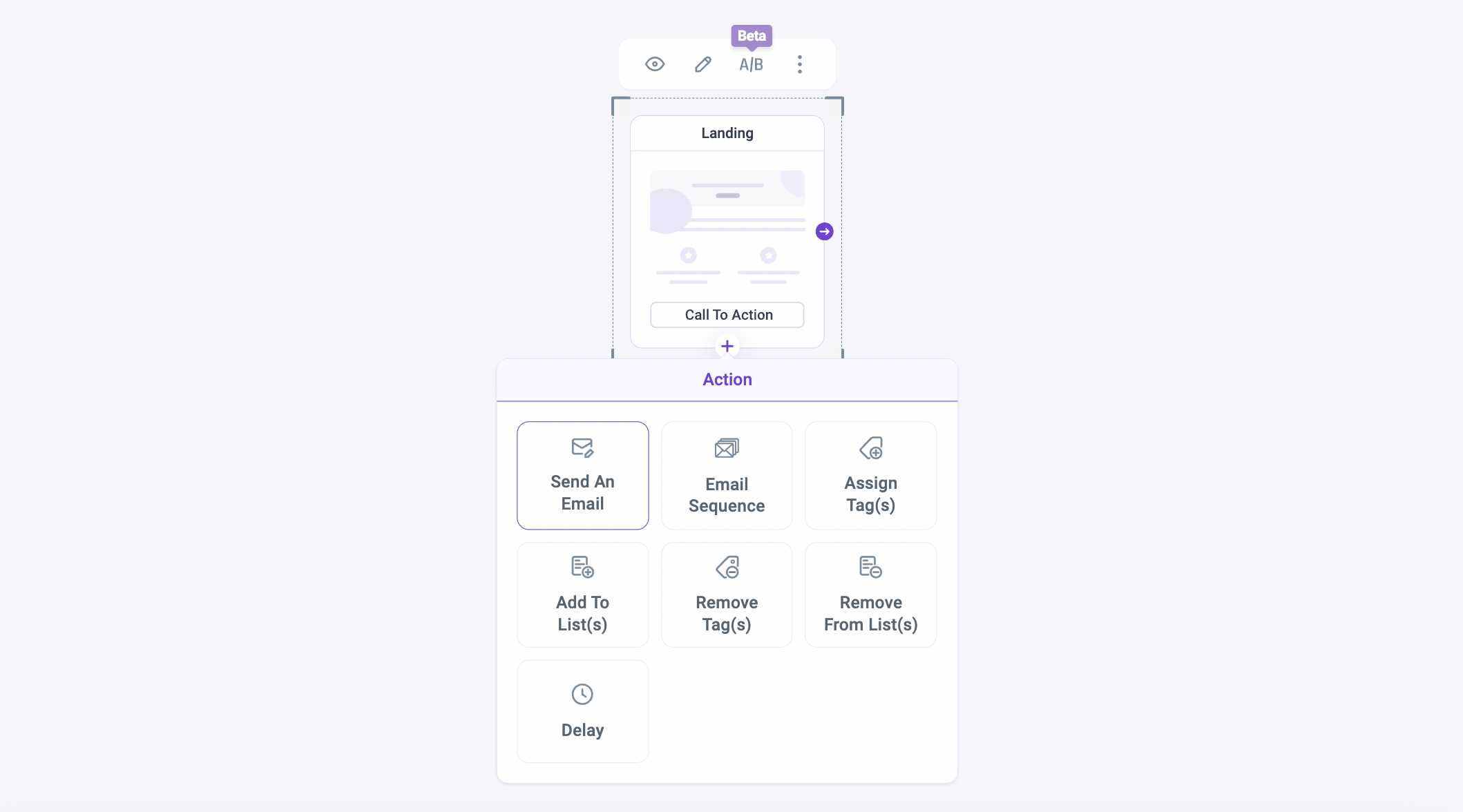 Funnel automation actions