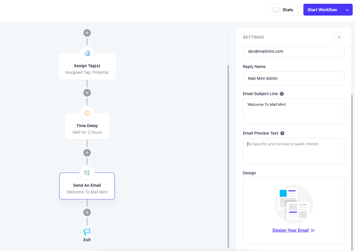 Send Automated Email - Mail Mint