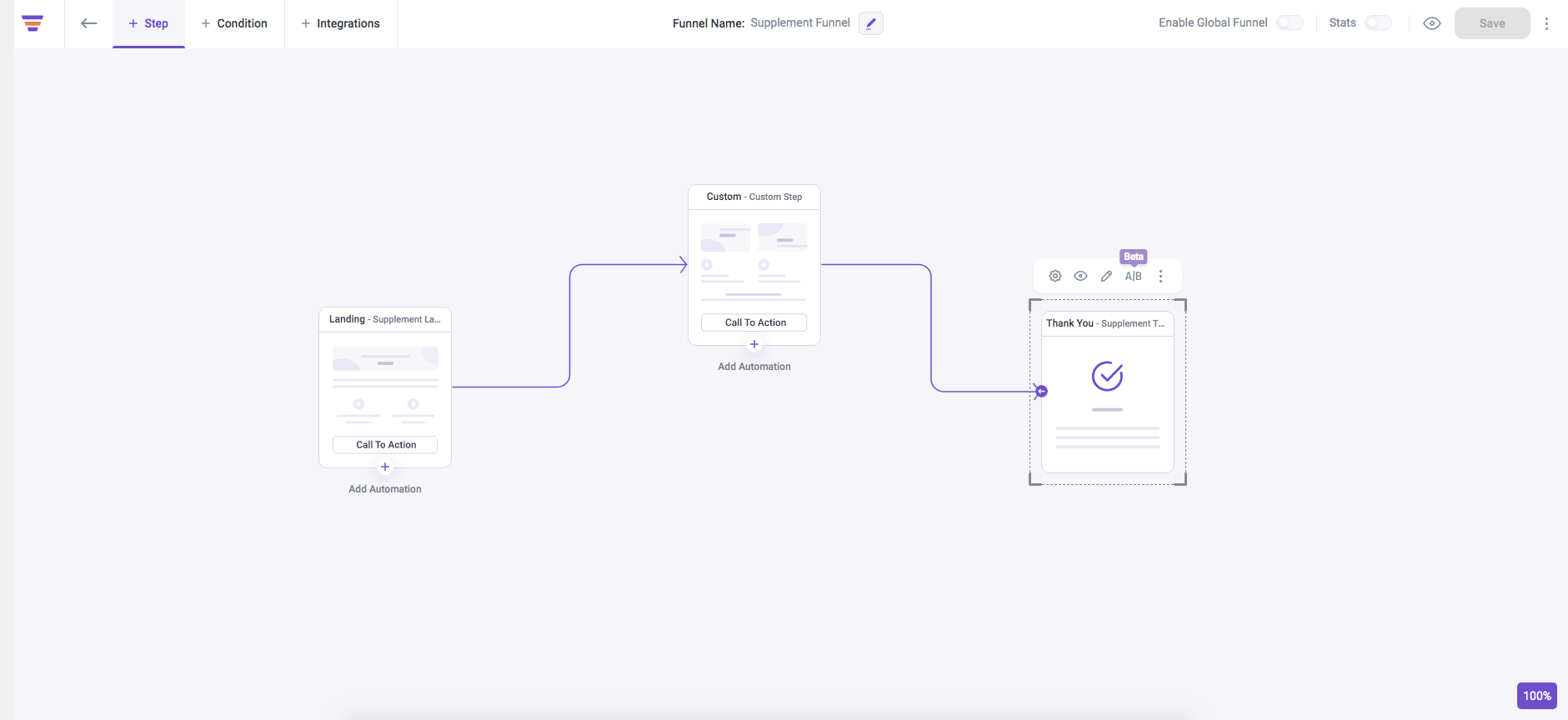 3- step lead gen funnel